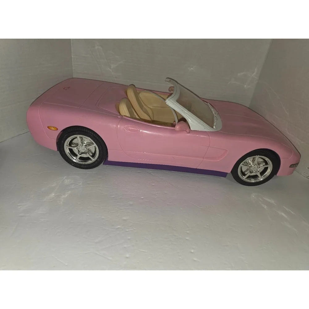 2001‎ Mattel Barbie Remote Control Pink Corvette Remote-controlled toy car